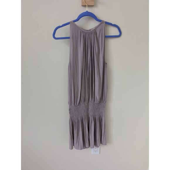 RAMY BROOK Paris Sleeveless Halter Drop Waist Mini Dress Size Small - Picture 2 of 7